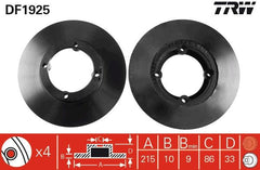 2x Bremsscheibe Vorderachse für SUZUKI DAEWOO ALTO I II III SWIFT CARRY Kasten