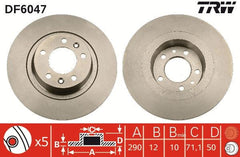 2x Bremsscheibe Hinterachse für PEUGEOT 407 Coupe