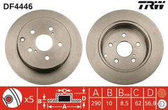 2x Bremsscheibe Hinterachse für TOYOTA COROLLA Verso