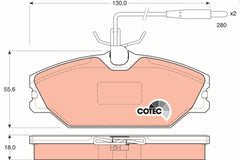 Bremsbelagsatz Scheibenbremse Vorderachse für RENAULT ALPINE ESPACE II LAGUNA I