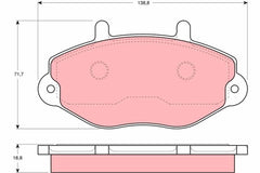 Bremsbelagsatz Scheibenbremse Vorderachse für FORD TRANSIT Bus