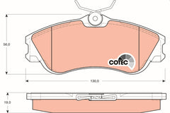 Bremsbelagsatz Scheibenbremse Vorderachse für CITROËN PEUGEOT BERLINGO / FIRST
