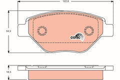 Bremsbelagsatz Scheibenbremse Vorderachse für RENAULT MEGANE II Stufenheck