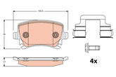 Bremsbelagsatz Scheibenbremse Hinterachse für SEAT SKODA VW LEON ST SC
