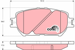 Bremsbelagsatz Scheibenbremse Vorderachse für TOYOTA LEXUS CAMRY Stufenheck GS