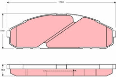 Bremsbelagsatz Scheibenbremse Vorderachse für NISSAN PATROL GR IV
