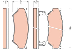 Bremsbelagsatz Scheibenbremse Vorderachse für SUZUKI GRAND VITARA I