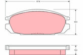 Bremsbelagsatz Scheibenbremse Hinterachse für NISSAN PATROL GR IV
