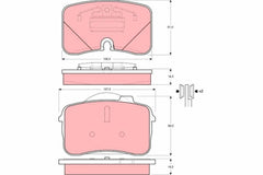 Bremsbelagsatz Scheibenbremse Vorderachse für AUDI 100 C4 Avant Stufenheck 200