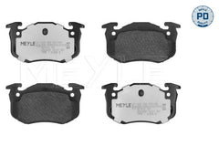 Bremsbelagsatz Scheibenbremse Hinterachse für CITROËN PEUGEOT RENAULT SAXO