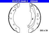 Bremsbackensatz Hinterachse für PEUGEOT 206+ 206 Schrägheck SW Stufenheck Van