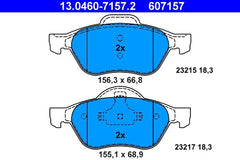 Bremsbelagsatz Scheibenbremse Vorderachse für RENAULT LAGUNA II Grandtour