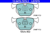 Bremsbelagsatz Scheibenbremse Hinterachse für BMW LAND ROVER 3 Coupe Touring