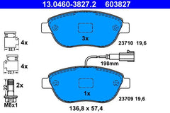 Bremsbelagsatz Scheibenbremse Vorderachse für FIAT LANCIA OPEL ABARTH FIORINO