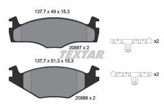 Bremsbelagsatz Scheibenbremse Vorderachse für SEAT VW CORDOBA IBIZA II GOLF I