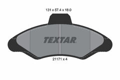 Bremsbelagsatz Scheibenbremse Vorderachse für FORD ESCORT V Cabriolet Turnier