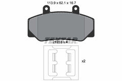 Bremsbelagsatz Scheibenbremse Vorderachse für VOLVO 740 Kombi 760 780 940 960