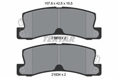 Bremsbelagsatz Scheibenbremse Hinterachse für TOYOTA LEXUS AVENSIS Liftback