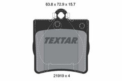 Bremsbelagsatz Scheibenbremse Hinterachse für CHRYSLER MERCEDES-BENZ CROSSFIRE