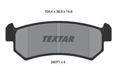 Bremsbelagsatz Scheibenbremse Hinterachse für CHEVROLET DAEWOO LACETTI