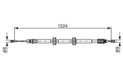 Seilzug Feststellbremse hinten links für RENAULT KANGOO Rapid