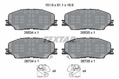 Bremsbelagsatz Scheibenbremse Vorderachse für ISUZU D-MAX II