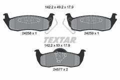 Bremsbelagsatz Scheibenbremse Hinterachse für JEEP COMMANDER VAN GRAND CHEROKEE