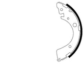 Bremsbackensatz Hinterachse für HONDA ACCORD III Aerodeck CIVIC V Stufenheck