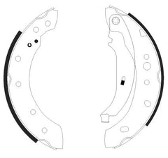 Bremsbackensatz Hinterachse für PEUGEOT 206+ 206 Schrägheck SW Stufenheck Van