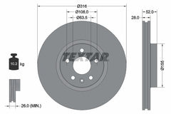 2x Bremsscheibe Vorderachse für FORD VOLVO LAND ROVER GALAXY II S-MAX S60 Cross