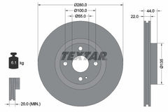 2x Bremsscheibe Vorderachse für FIAT MAZDA ABARTH 124 Spider MX-5 RF Targa IV