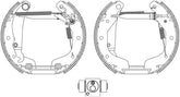 Bremsbackensatz Hinterachse für OPEL CORSA C TIGRA TwinTop Kasten/Schrägheck