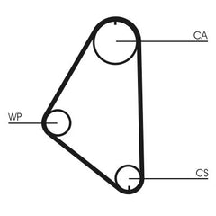 Zahnriemen für OPEL ASCONA C CC CORSA A KADETT E Caravan Cabriolet VECTRA
