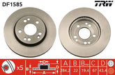 2x Bremsscheibe Vorderachse für MERCEDES-BENZ 124 Stufenheck Coupe T-Model 190