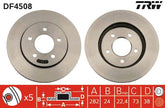 2x Bremsscheibe Vorderachse für CHRYSLER DODGE PLYMOUTH GRAND VOYAGER III VAN /