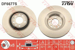2x Bremsscheibe Vorderachse für OPEL ASTRA H GTC ZAFIRA / FAMILY B