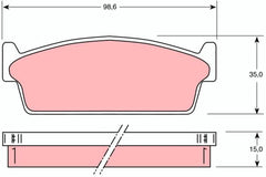Bremsbelagsatz Scheibenbremse Hinterachse für NISSAN 200SX