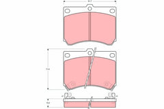 Bremsbelagsatz Scheibenbremse Vorderachse für MAZDA 121 II 323 C IV V F P S MX-3