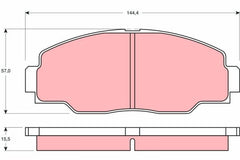 Bremsbelagsatz Scheibenbremse Vorderachse für TOYOTA DYNA Pritsche/Fahrgestell