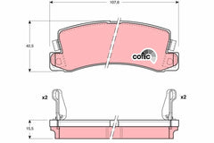 Bremsbelagsatz Scheibenbremse Hinterachse für TOYOTA LEXUS AVENSIS Liftback
