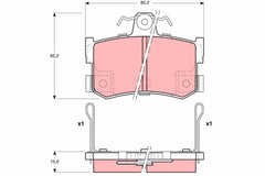 Bremsbelagsatz Scheibenbremse Vorderachse Hinterachse für MG ROVER MGF MGR V8 TF