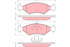 Bremsbelagsatz Scheibenbremse Vorderachse für FORD TVR ESCORT IV Cabriolet