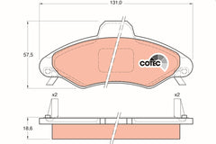 Bremsbelagsatz Scheibenbremse Vorderachse für FORD ESCORT V Cabriolet Turnier