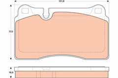 Bremsbelagsatz Scheibenbremse Vorderachse für AUDI SEAT VW A3 Sportback TT