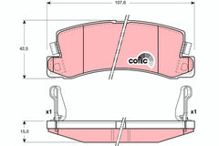 Bremsbelagsatz Scheibenbremse Hinterachse für OPEL TOYOTA VW LEXUS CORSA B
