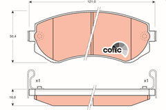 Bremsbelagsatz Scheibenbremse Vorderachse Hinterachse für NISSAN ALMERA I