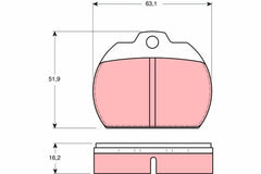 Bremsbelagsatz Scheibenbremse Vorderachse für VW KAEFER Cabriolet KARMANN GHIA