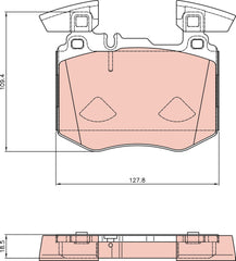 Bremsbelagsatz Scheibenbremse Vorderachse für MERCEDES-BENZ GLC Coupe