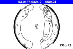 Bremsbackensatz Hinterachse für OPEL ASTRA G Stufenheck Caravan CC Coupe H GTC