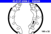Bremsbackensatz Hinterachse für FIAT FORD 500 C PANDA / CLASSIC